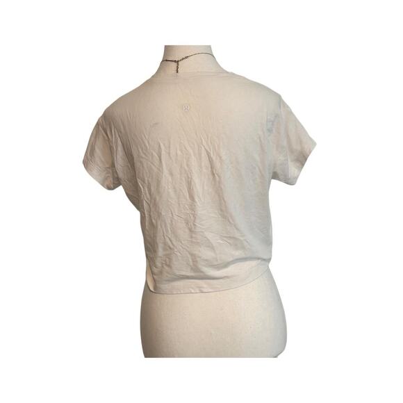 Lululemon White T Shirt Size 2 - Picture 2 of 4